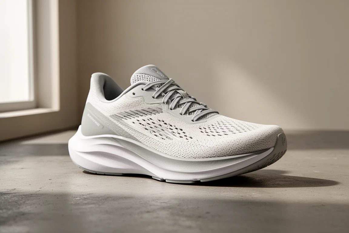 Topo Athletic Cyclone 2 lightweight road running shoe on a matte concrete surface