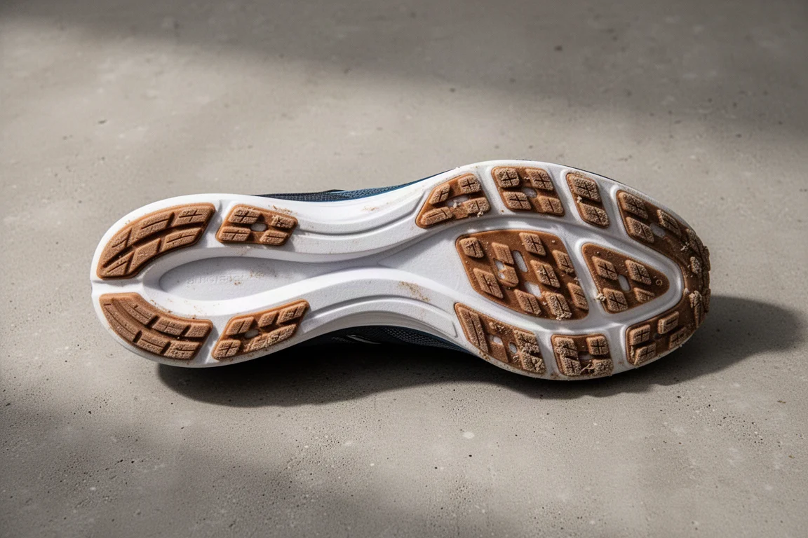 Due scarpe da running performanti affiancate che mostrano larghezze diverse della scatola del puntale