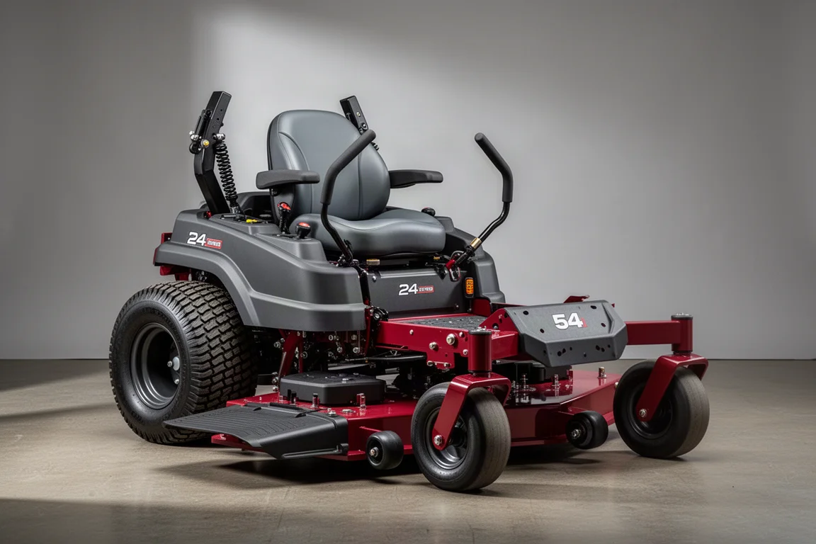 Trattorino Toro 2000 Series a zero raggio con sospensione MyRIDE su sfondo neutro