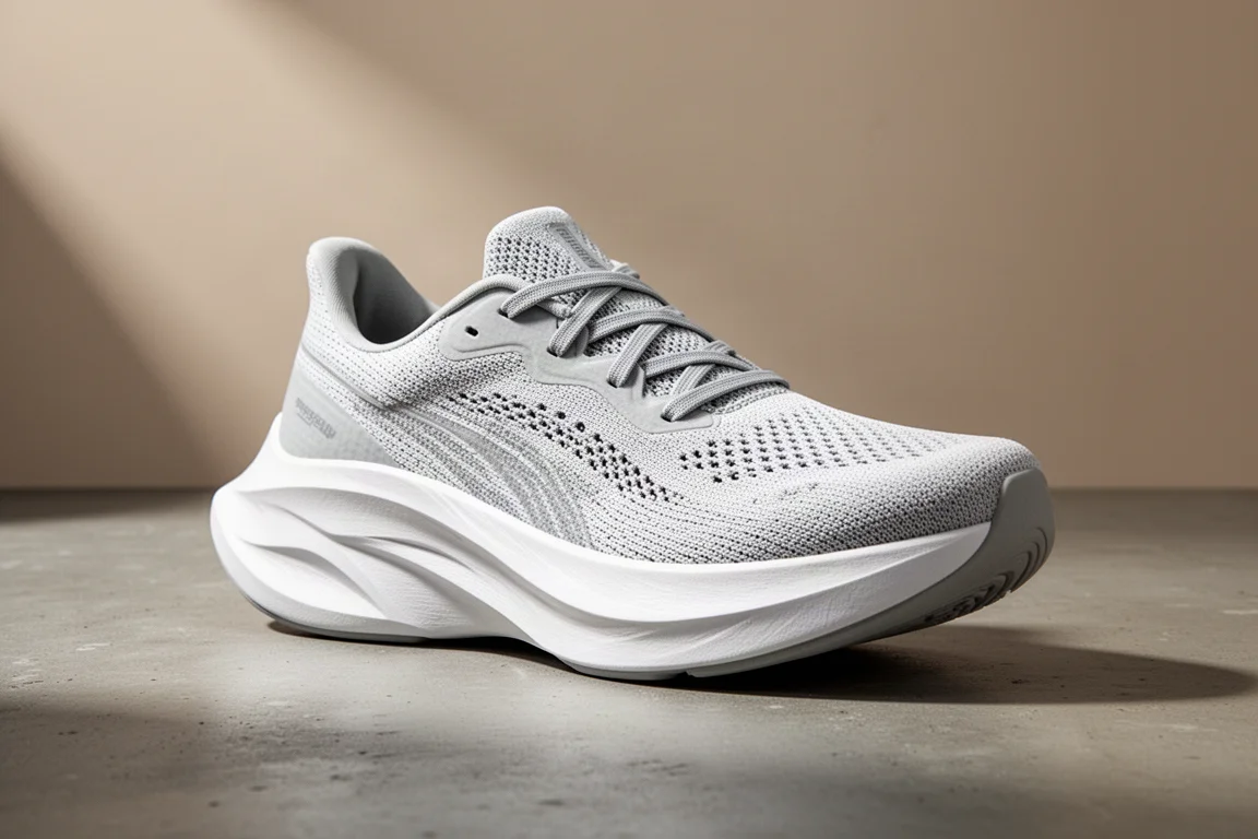 True Motion Utek Solo 2 road running shoe on a matte concrete surface