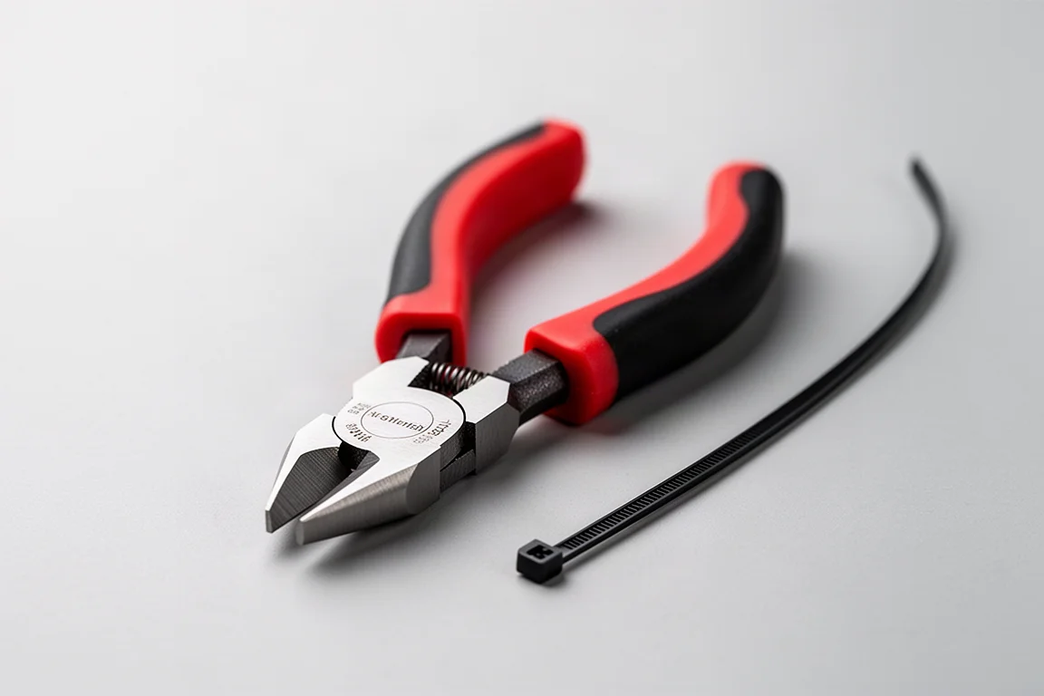 Tsunoda Flush Cut Pliers with Zip Tie Gripping Area product image