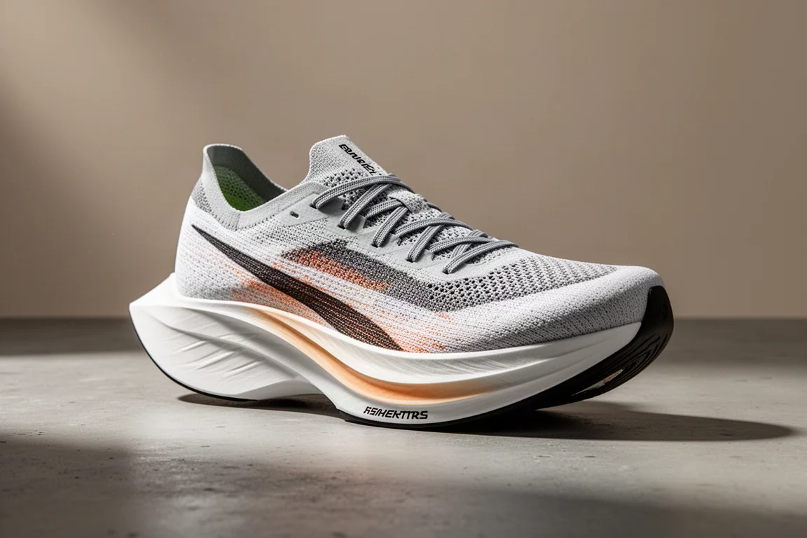 TYR Valkyrie Elite Version 2 Super Shoe auf einer matten Betonoberfläche