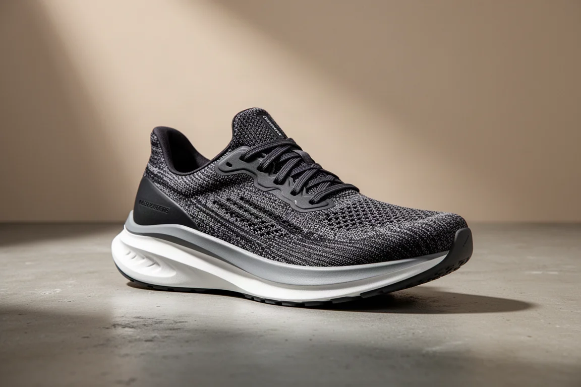 Under Armour HOVR Machina 3 running shoe in three-quarter view on concrete