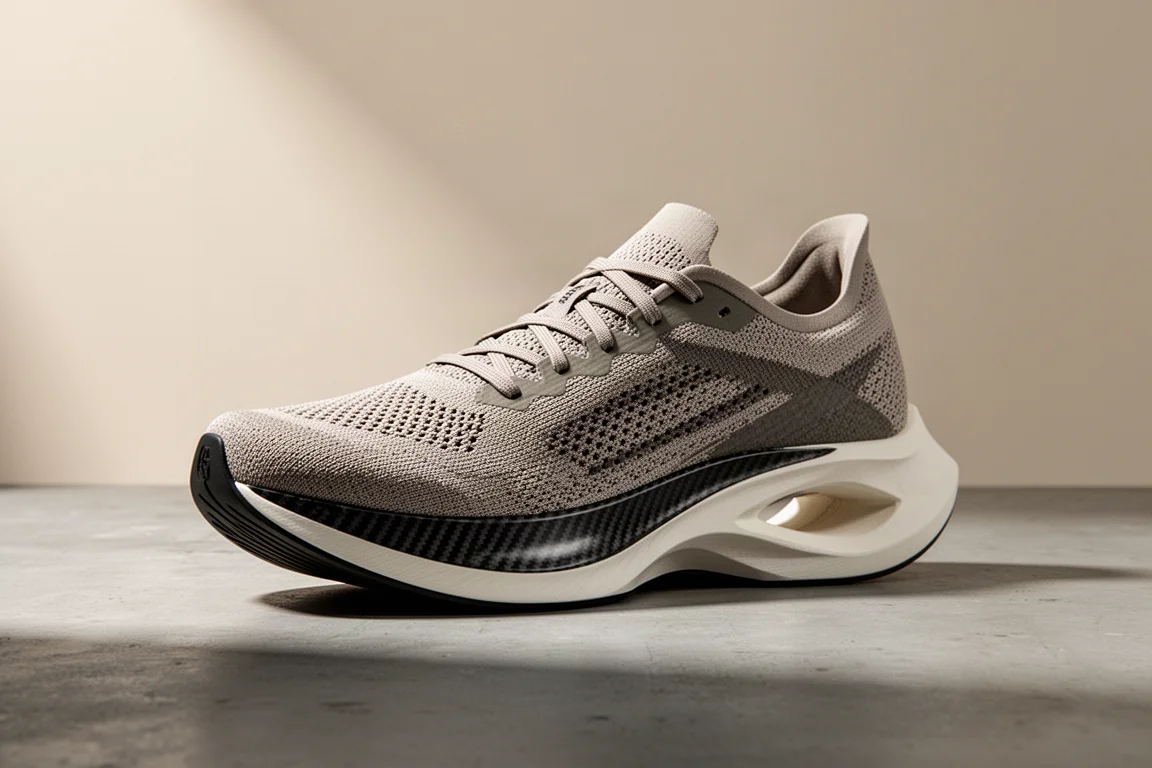 Under Armour Velocity Elite 2 carbon plate running shoe on a matte concrete surface
