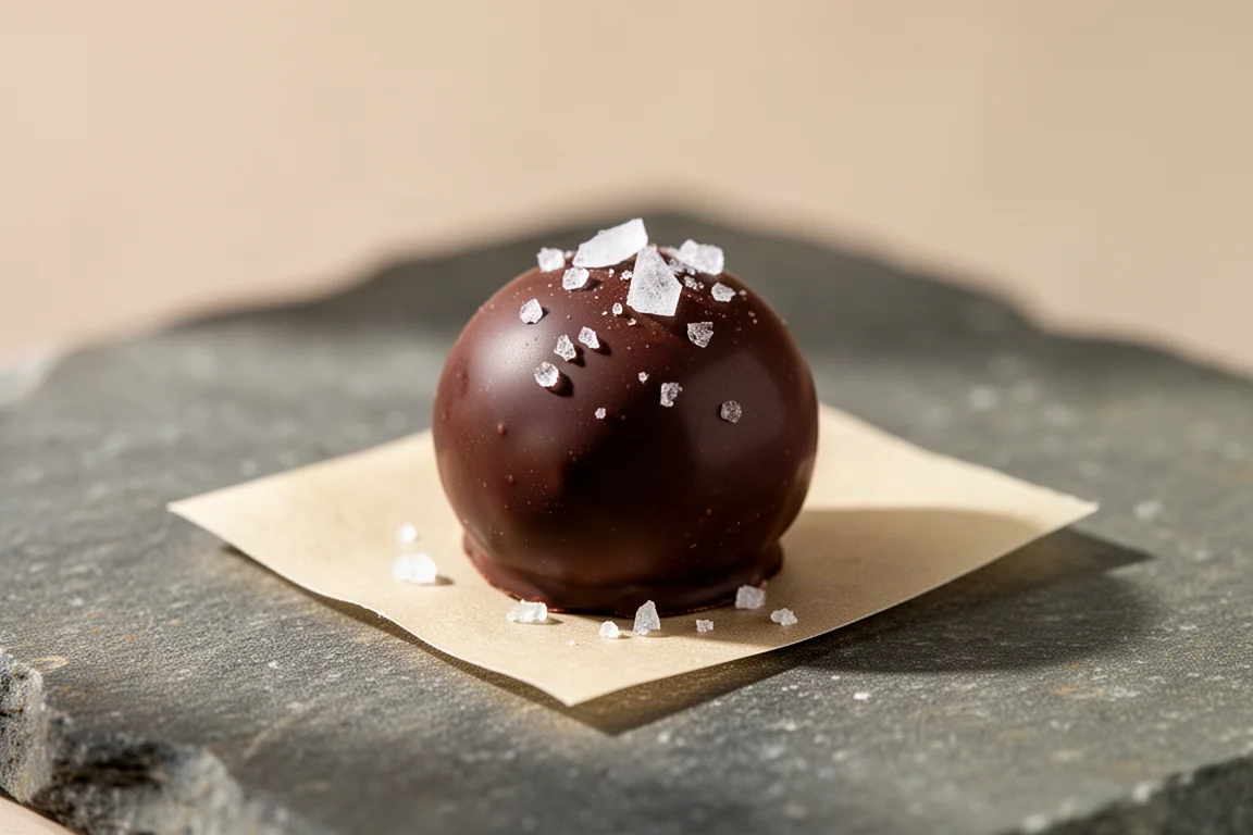 Utah Truffles Dark Chocolate Truffles with Sea Salt product image