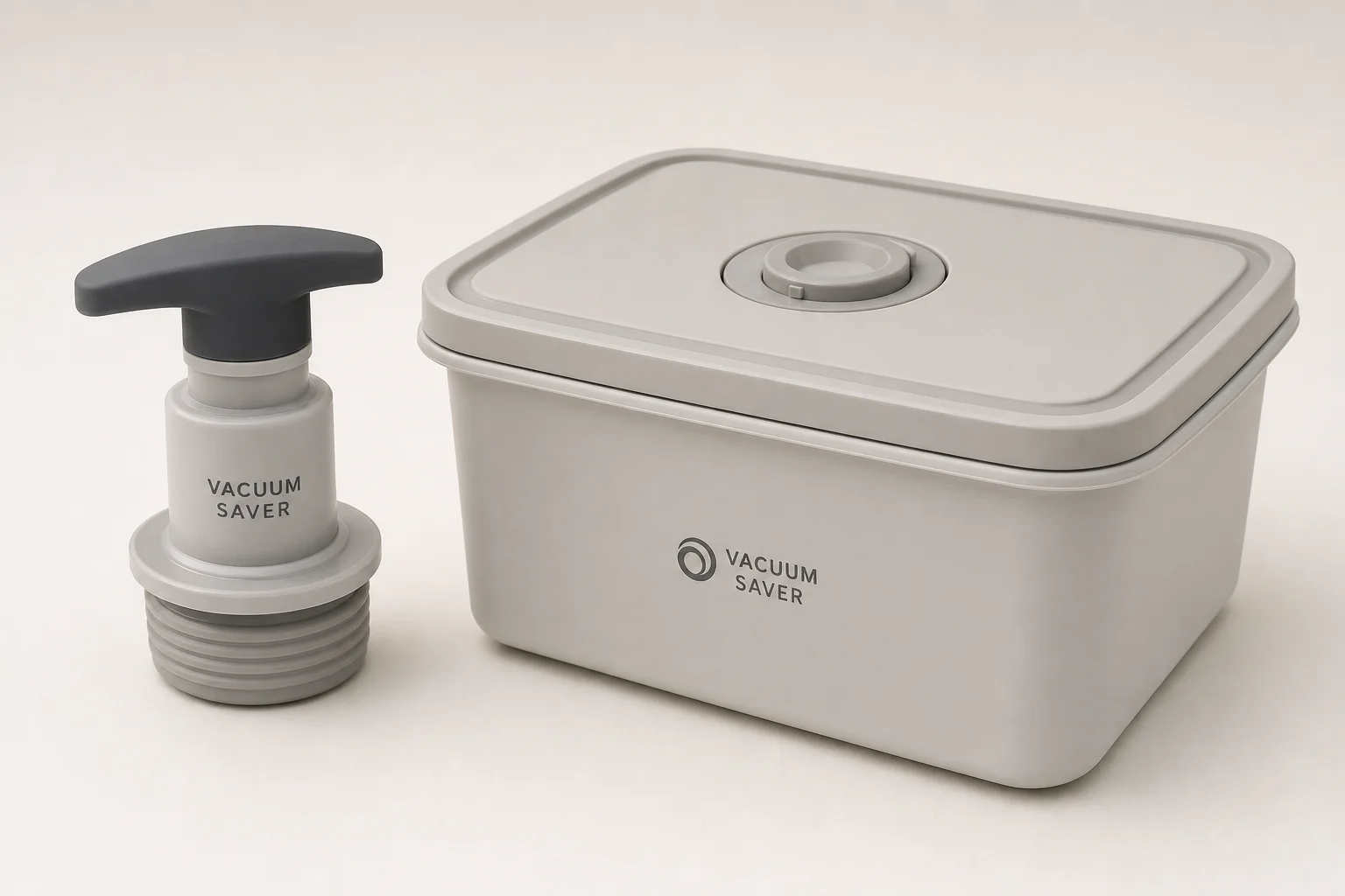 Eleven coffee storage containers arranged by category on concrete surface