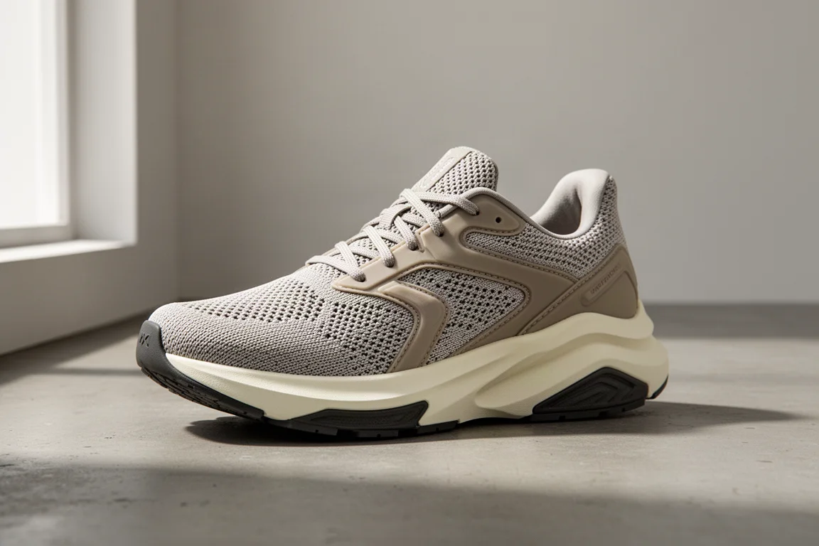 Veja Condor 3 running shoe at a three-quarter angle on a concrete surface