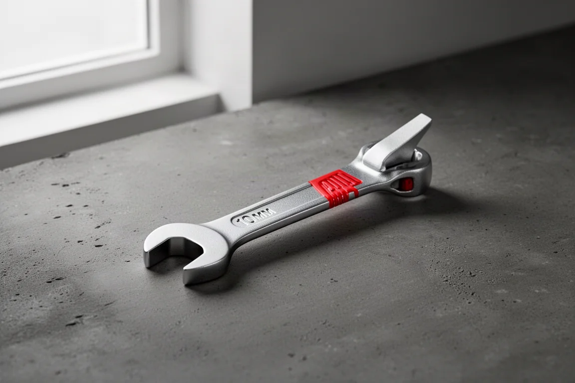 Compact Vessel 5700BD battery terminal wrench on a concrete surface