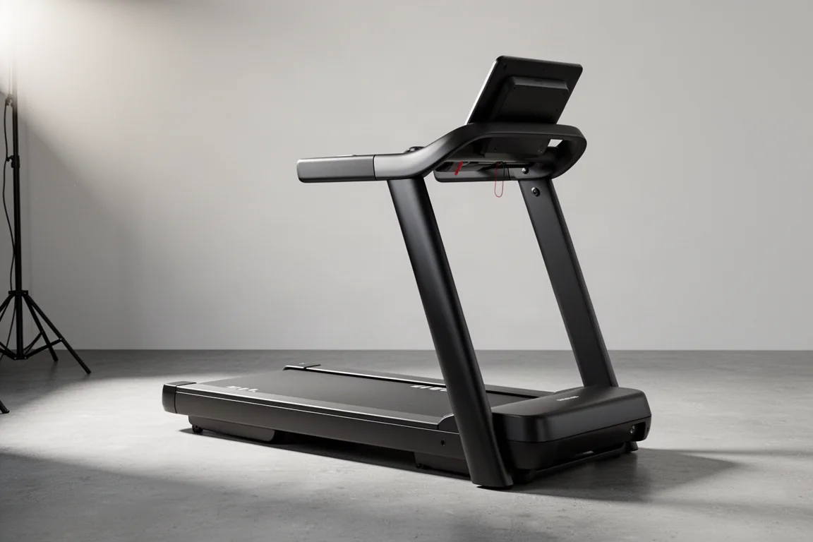 Wahoo KICKR Run smart treadmill in a minimalist home gym