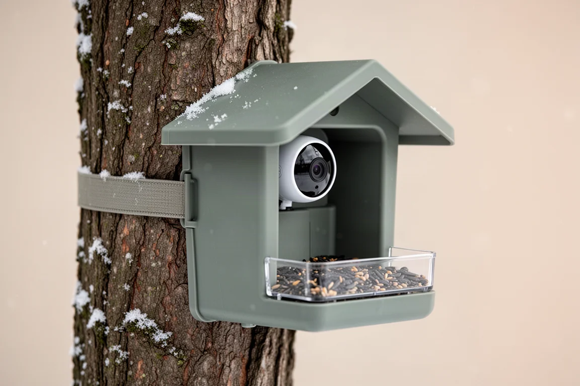 Washington vogelvoederbakhouder voor slimme camera: maak van een beveiligingscamera een vogelvoederhuis omslagafbeelding