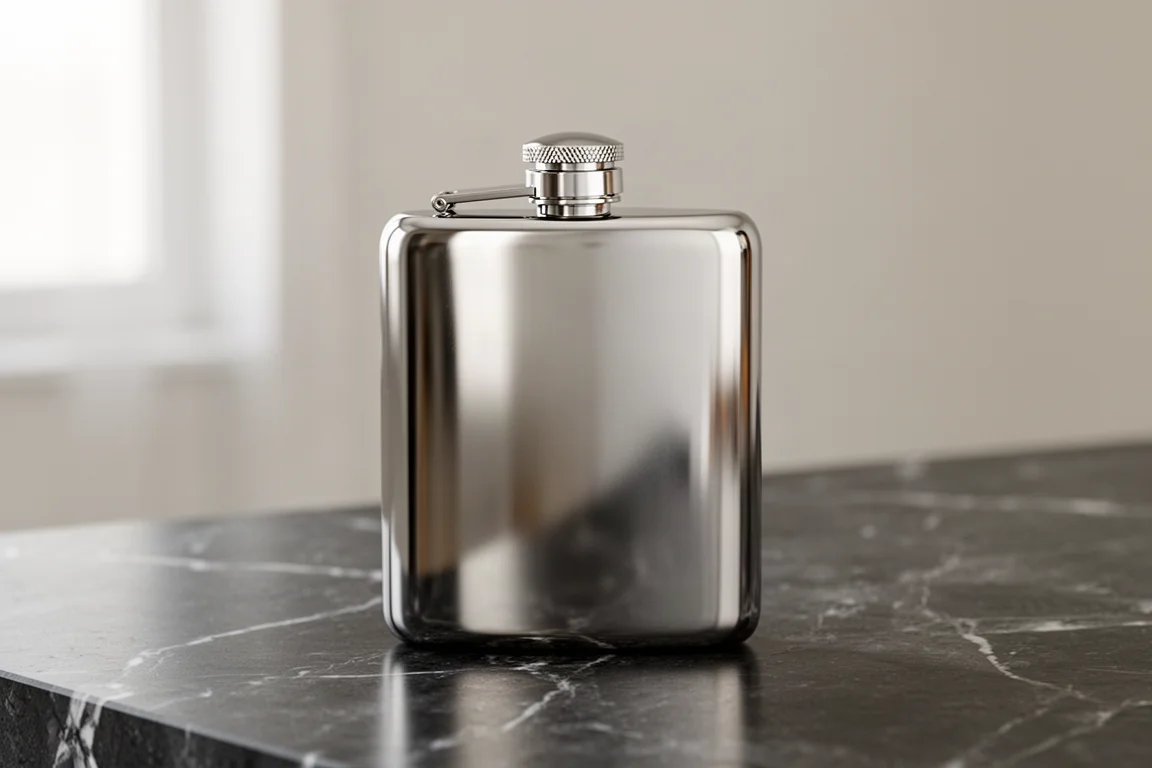 Wingback 100ml Hip Flask product image