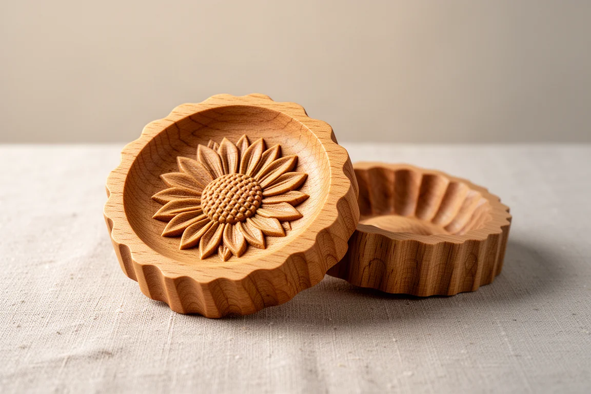 Wooden Sunflower Ravioli Mold product image