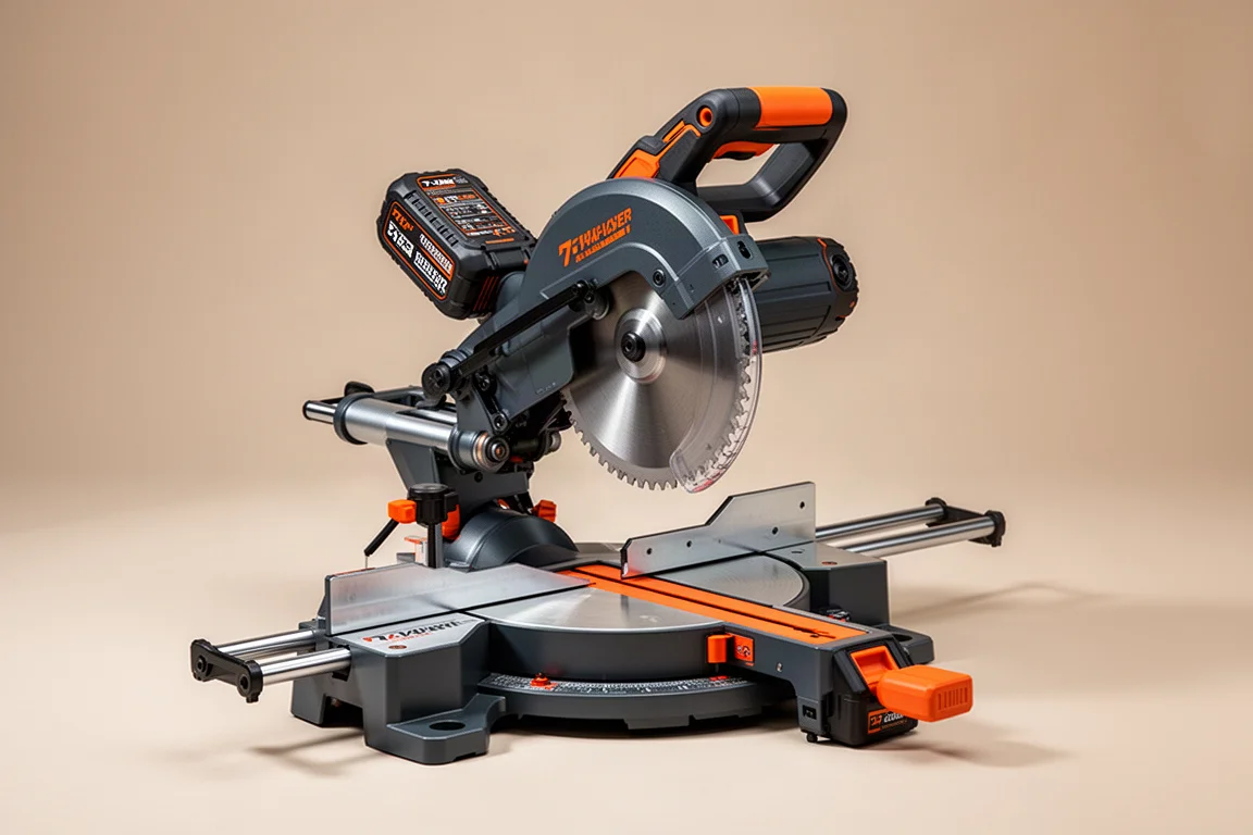 Worx Nitro 7-1/4" Dual Bevel Cordless Sliding Miter Saw product image