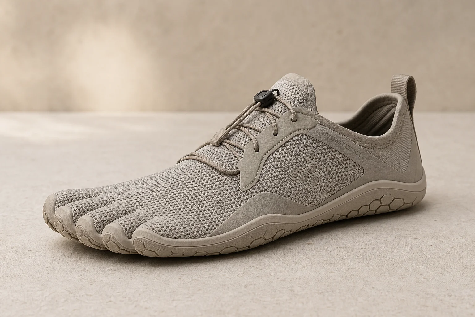 Collection de chaussures minimalistes de plusieurs marques présentées sur un fond neutre