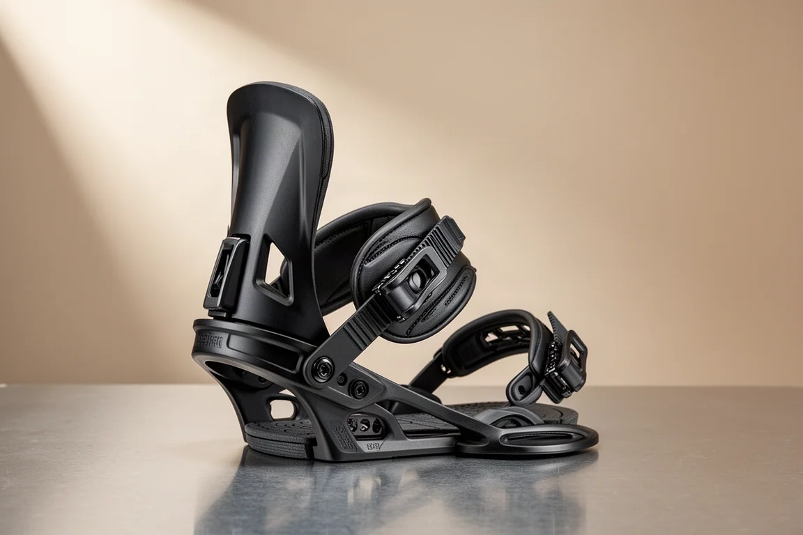 Yes Drive snowboard binding shown at a three-quarter angle on a neutral surface