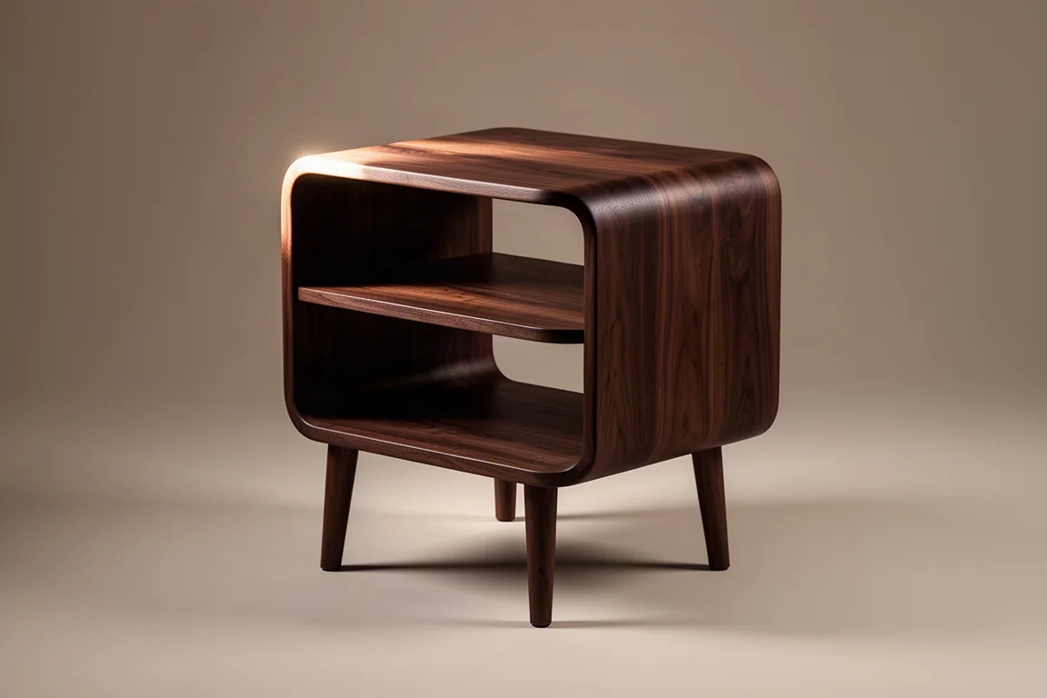 Zara Home Dark Wood Side Table product image