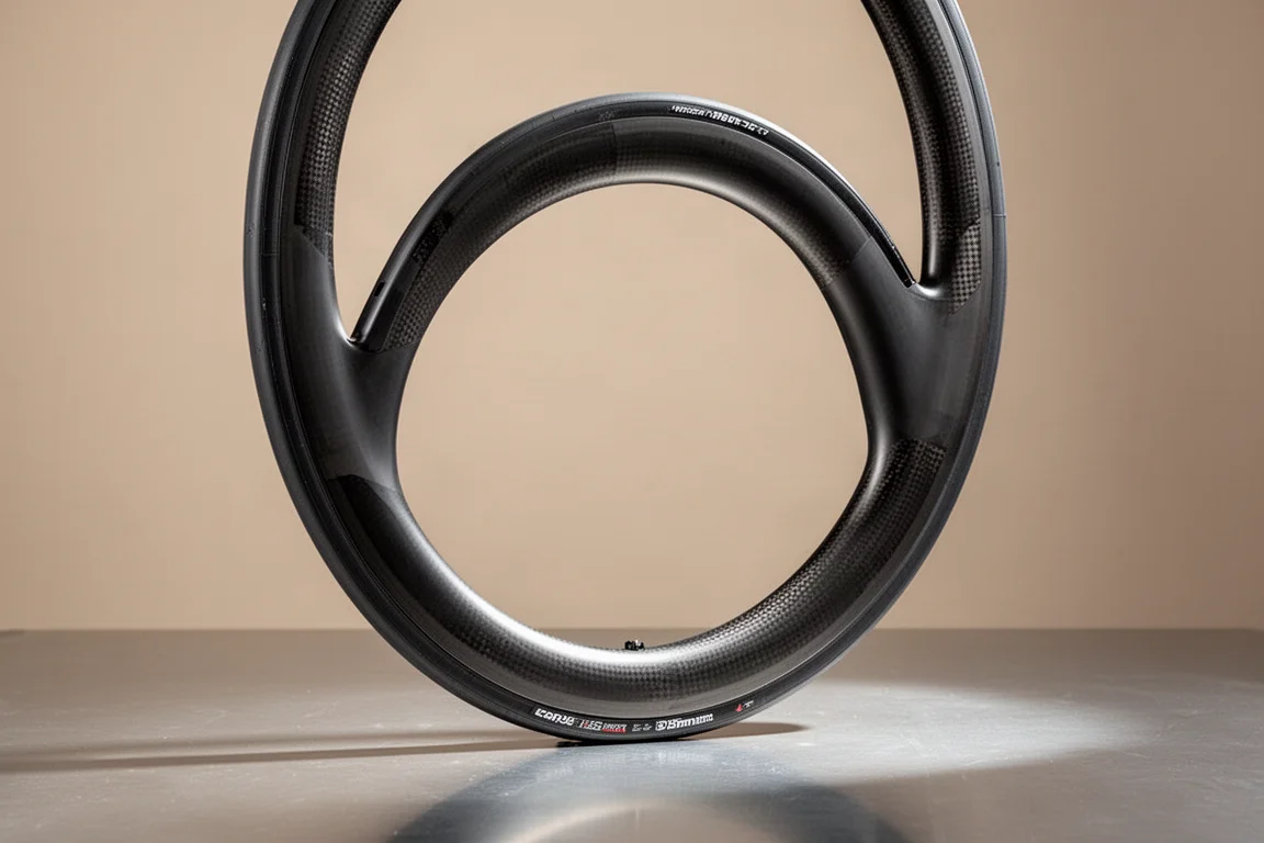Shallow carbon rim profile against a plain studio background