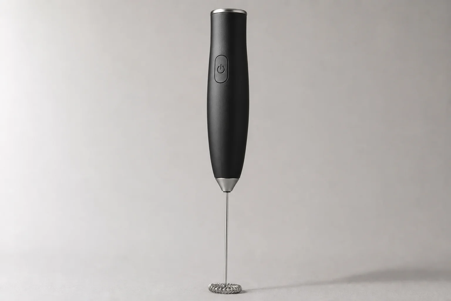 Zulay Kitchen Milk Boss handheld frother and Breville Milk Cafe countertop frother on marble surface